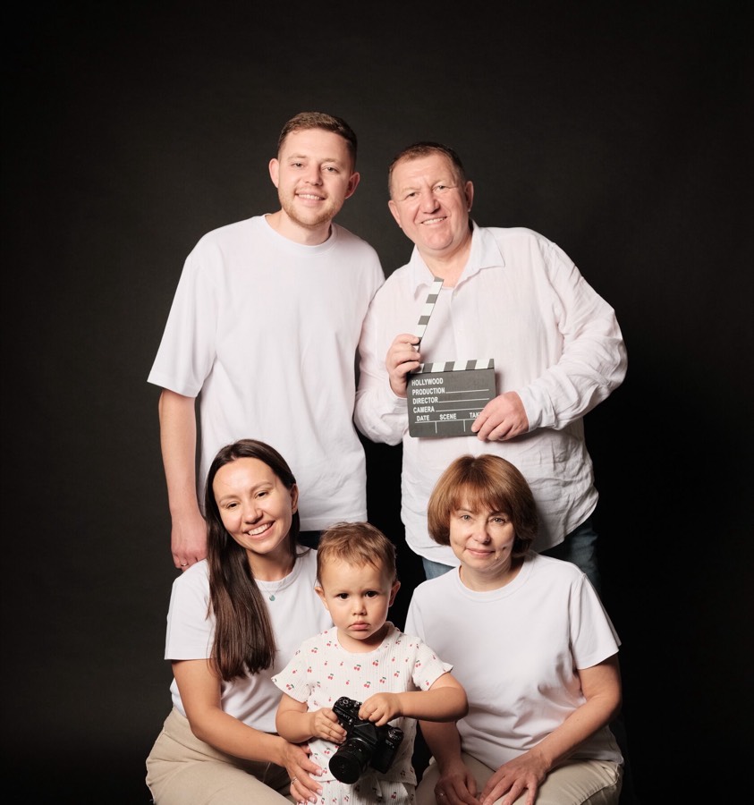 Rodinný portrét v ateliéru Magic Mirror